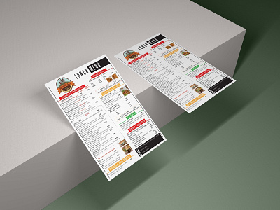 Minimalist Restaurant Menu Design