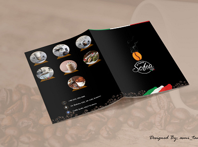 Cafe Menu brochure design brochure template brown cafe logo cafe menu cafeteria café coffee espresso graphic design menu card menu design mocha restaurant restaurant branding