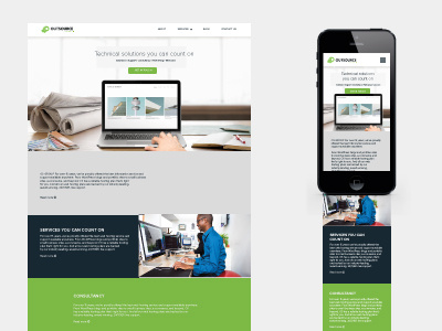 Outsource concept brand design digital responsive solutions technical web