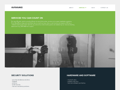 Outsource concept brand design digital responsive ux web