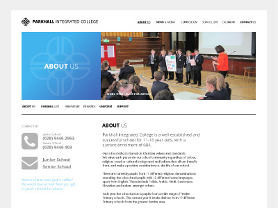 Parkhall concept brand design digital responsive solutions technical ux web