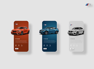 BMW Mobile App UI Design app bmw branding minimal mobile app mobile ui motorsport ui ux