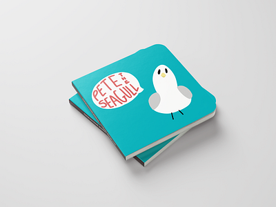Pete the Seagull: Front cover art branding cute design illustration typography