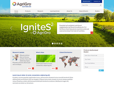 AgriGro Design home page website