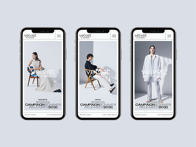 Velvet creative lead fashion brand mobile shopping user experience uxui webdesign