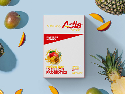 Adia Nutrition_ adia branding creative lead drink mix healthy drinks nutrition package package design prebiotics typography