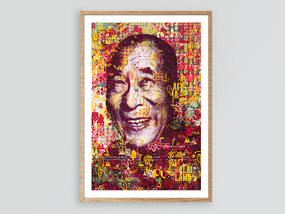 Dalai Lama define exhibition icons innovators legens map politics popculture portraits themesprojects tomtor typography