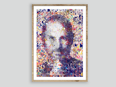 Steve Jobs color define exhibition icons innovators legens map politics popculture portraits stevejobs typography