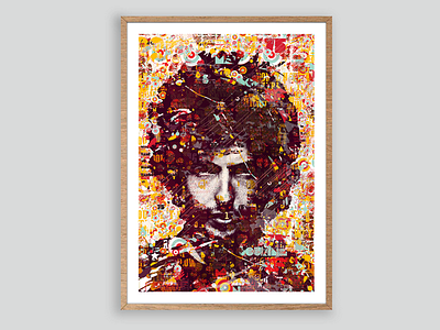 Bob Dylan color define exhibition icons innovators legens map politics popculture portraits tomtor typography