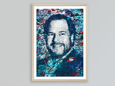 Marc Benioff art color exhibition icons illustration innovators map marcbenioff poster salesforce typography