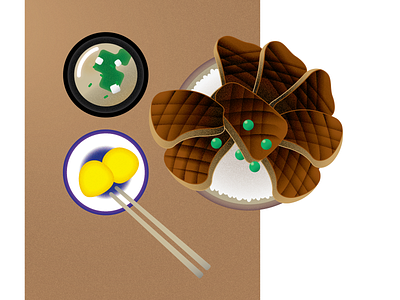Food design illustration