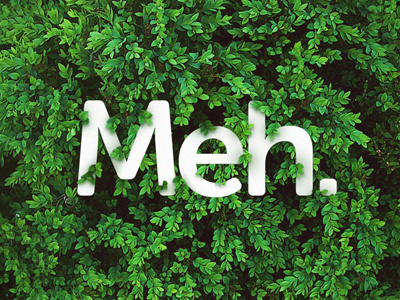 Meh grass green leaf leaves meh typo