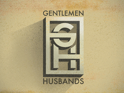 Gentlemen Husbands Logo gentlemen husbands logo typography vintage