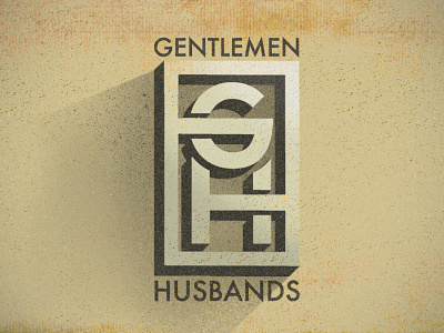 Gentlemen Husbands Logo gentlemen husbands logo typography vintage