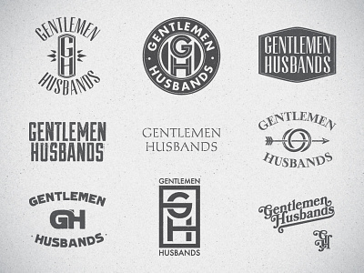 Logo Exploration band merch gentlemen husbands logo music typography