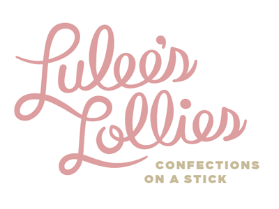 Lulee's Lollies Brand hand lettering hand type script