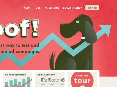 Doggin it dog graph hero navigation website