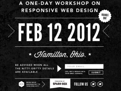 Build Responsively Workshop black conference industrial responsive workshop