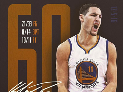 Klay Thompson goes for 60