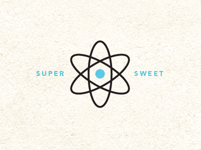 Super Sweet Atomic Badge atom atomic badge black cyan super sweet