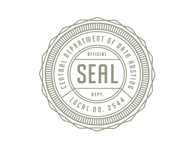 Seal gray official seal union