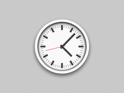 Swiss Clock clock design icon ios sketch swiss