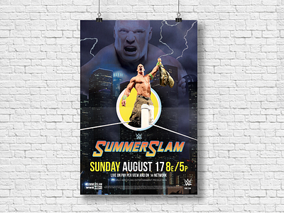 WWE SummerSlam Poster logo photoshop poster sketch summerslam wwe