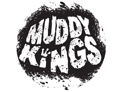 Muddy Kings Band Logo black dirty illustrator logo muddy rock band vector