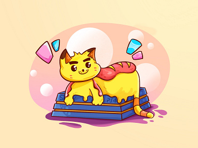 Game Cat cat game illustration ipad play