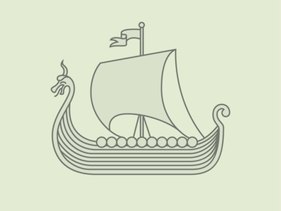 Viking Ship Icon icon viking ship