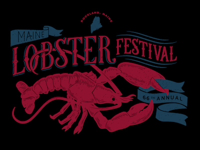 Lobster Festival illustration lettering