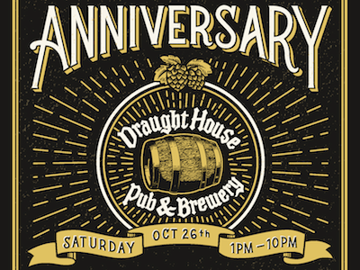 Draught House Anniversary Poster