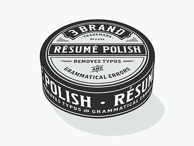 Resume Polish illustration resume polish shoe polish vintage