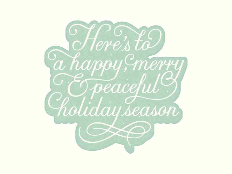 Holiday Lettering By Lauren Griffin On Dribbble