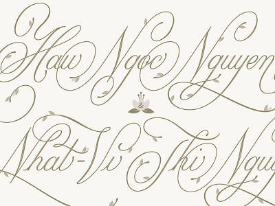 Wedding Invite Lettering floral leaves lettering script wedding