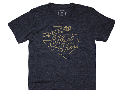 Deep in the Heart of Texas reprint cottonbureau script shirt texas