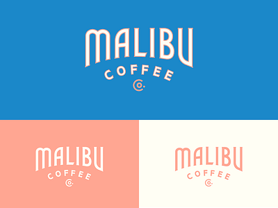 Malibu Coffee coffee custom type logotype