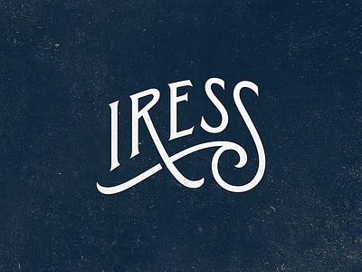 Iress branding iress lettering logotype merch music shirt type lockup