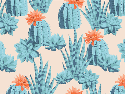 Succulents Pattern cacti pattern succulents
