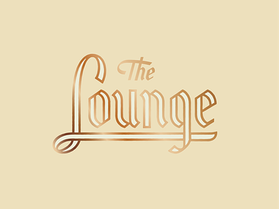 The Lounge bar blackletter lounge metallic
