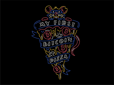 Bitcoin Pizza by Lauren Griffin on Dribbble