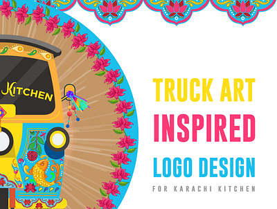 Truck Art Inspired Logo branding digital art graphicdesign logo design truck art vector illustration