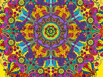 Mandala Print for Mug Design digital art freelance design mandala art mug design