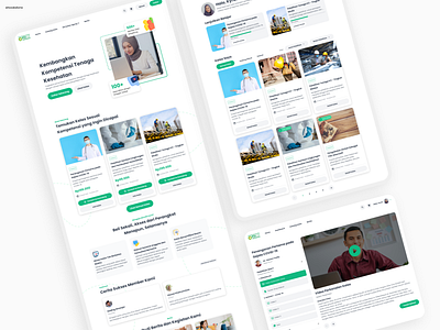 Online Learning Landing Page app design flat landingpage mobile app design ui webdesign