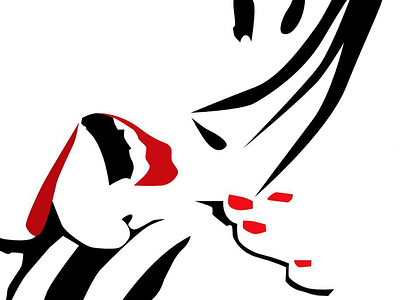 Red lips and luscious licks art artist artists black design designer rbw red vector white