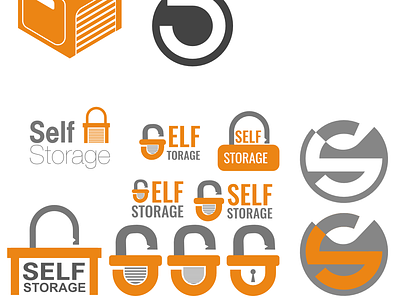 Self Storage Logo Designs affinity affinity designer affinitydesigner art artist branding designer designs illustration logos mockups original