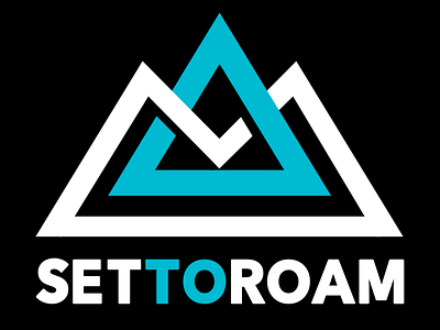 Set To Roam iPhone Wallpaper Shadow Logo Design