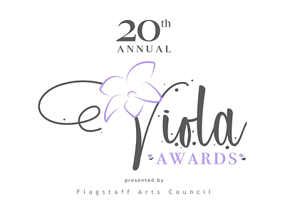 Design for the Viola Awads awards design logo