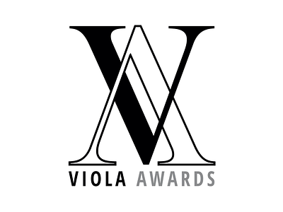 Viola Awards logo for 2020 awards black and white classy designer logo modern