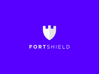 Fort Shield creative logo fort logo minimalist logo shield logo